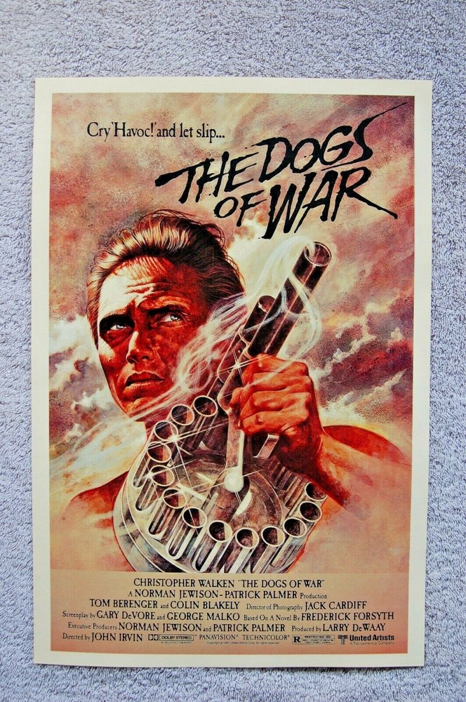 Vintage The Dogs of War Movie Lobby Card Poster