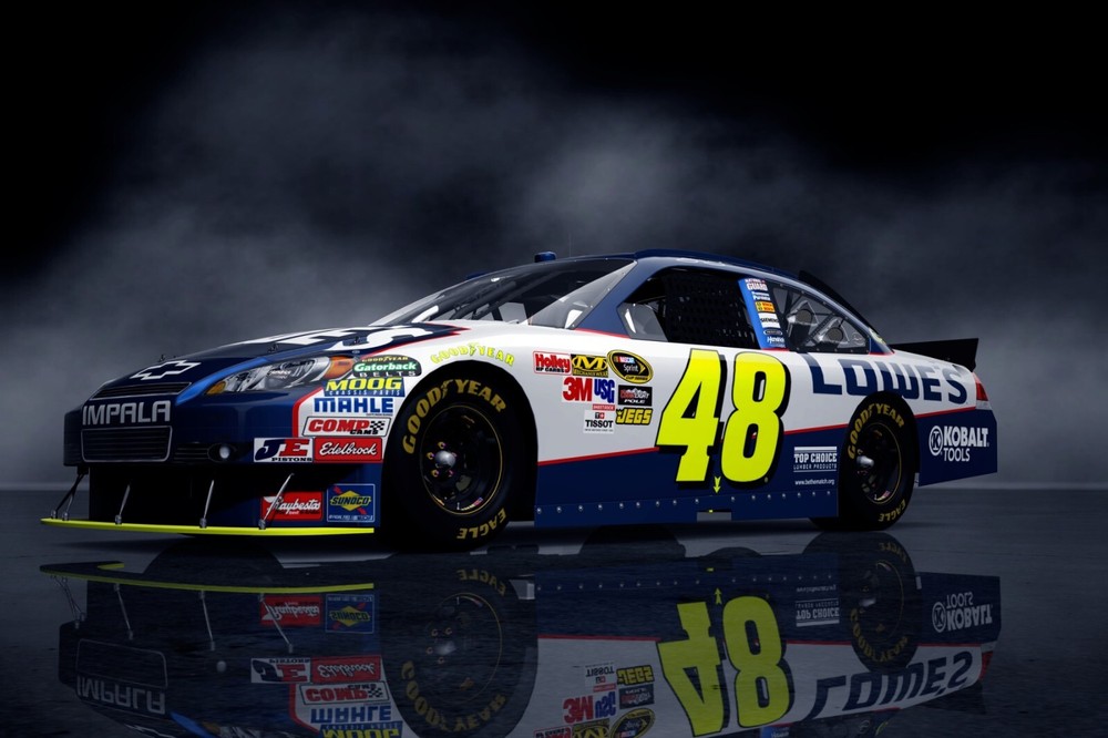 Jimmie Johnson NASCAR Impala Racing Poster in 16x24 20x30 24x36 Sizes