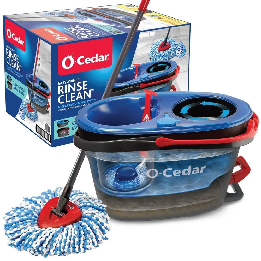 SALE: O-Cedar RinseClean Spin Mop & Bucket System for Sparkling Floors
