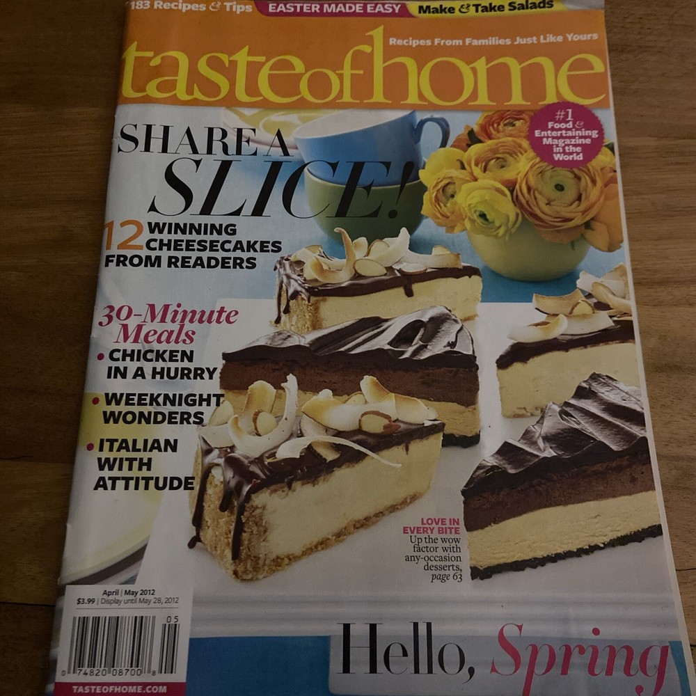 Taste Of Home (APRIL/MAY 2012) Share a Slice! 12 Winning Cheesecakes-image