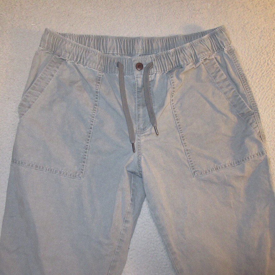 LL Bean PantsLarge Women Taper Leg Comfort Waist Stretch Gray Measures 35x27