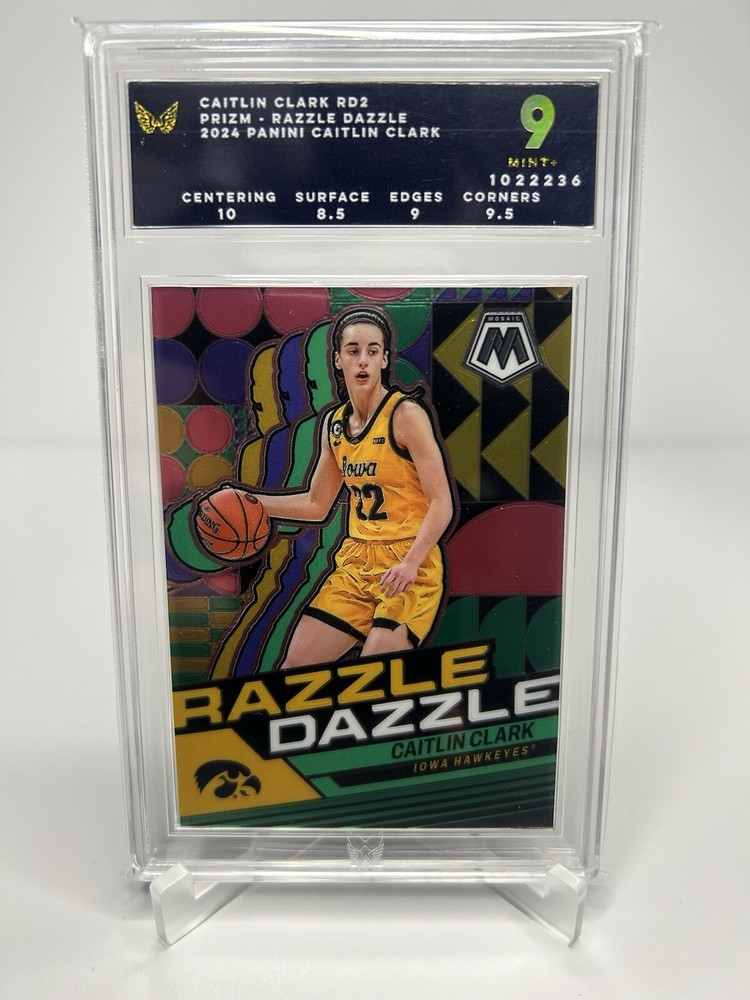 2024 Panini Caitlin Clark Rookie Collection #RD2 Prizm Razzle Dazzle - ARK 9