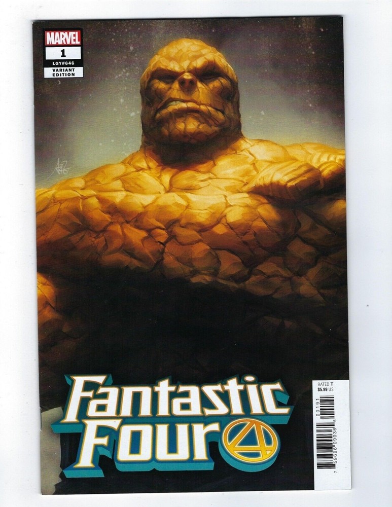 Fantastic Four # 1 Artgerm The Thing Trade Dress Variant NM Marvel