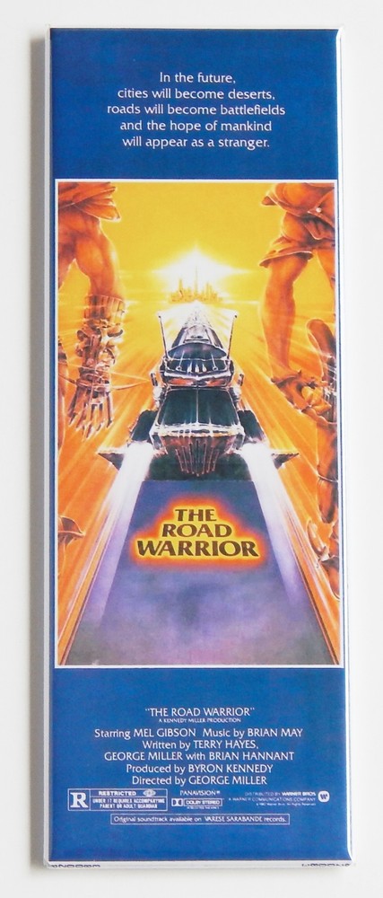 The Road Warrior FRIDGE MAGNET (1.5 x 4.5 inches) insert movie poster mad max 2