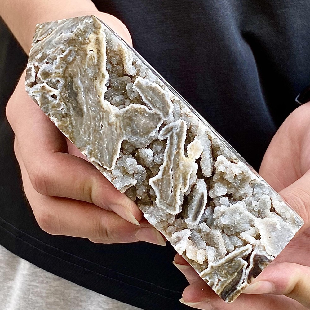 1.26LB Natural Shining Star Quartz Stone Pillar for Healing and Coalescence