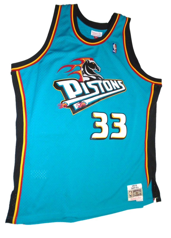 Mitchell & Ness Grant Hill 1998-99 Detroit Pistons Jersey NBA Mens Size 2XL NWOT