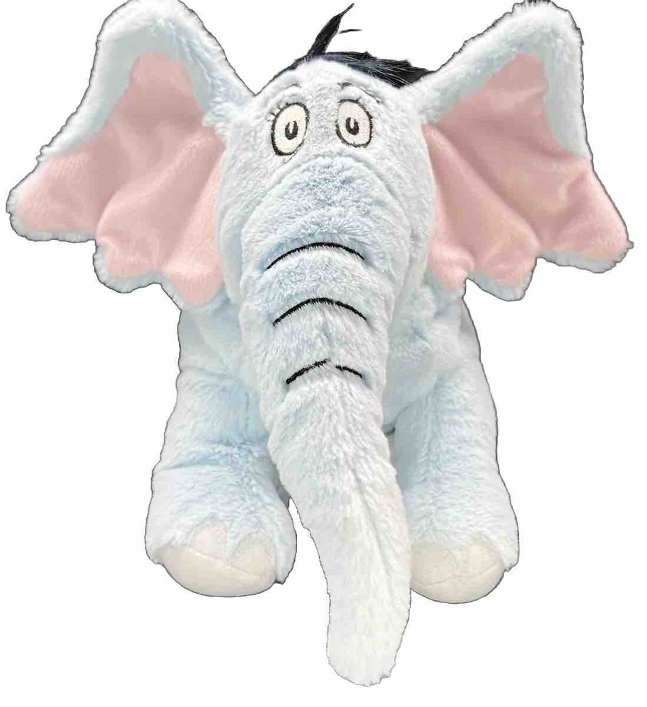 Kohls Cares Dr Seuss Horton Hears a Who Blue Elephant Soft Clean Squishy Snuggly