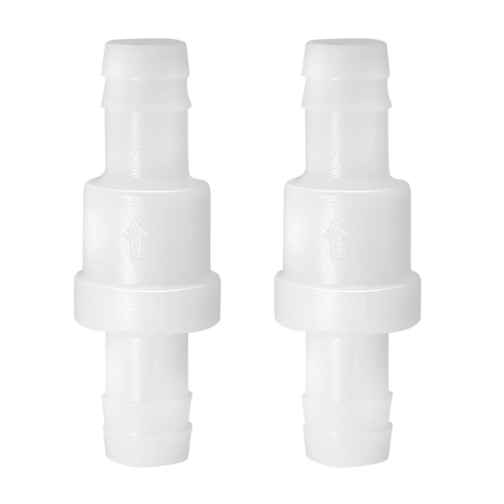 3/8-Inch PVDF One-Way Inline Check Valve Ozone-Resistant Non-Return Plastic