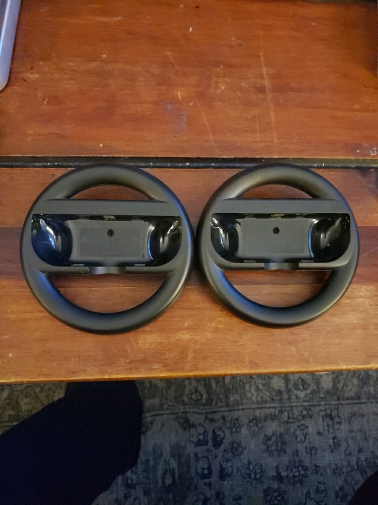 Bundle Original Black Nintendo Switch Joy-Con Steering Wheel OEM Mario Kart 2