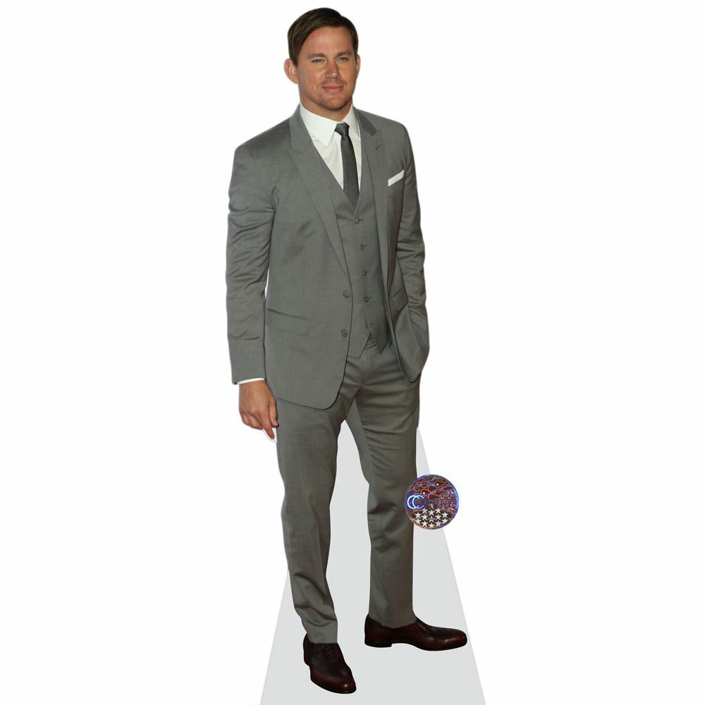 Channing Tatum Grey Suit Mini Cutout Standee for Display