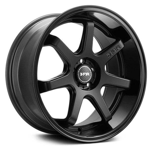F1R FC7 18x9.5 35 Offset 5x100 73.1 Hub Black Wheels Set of 4