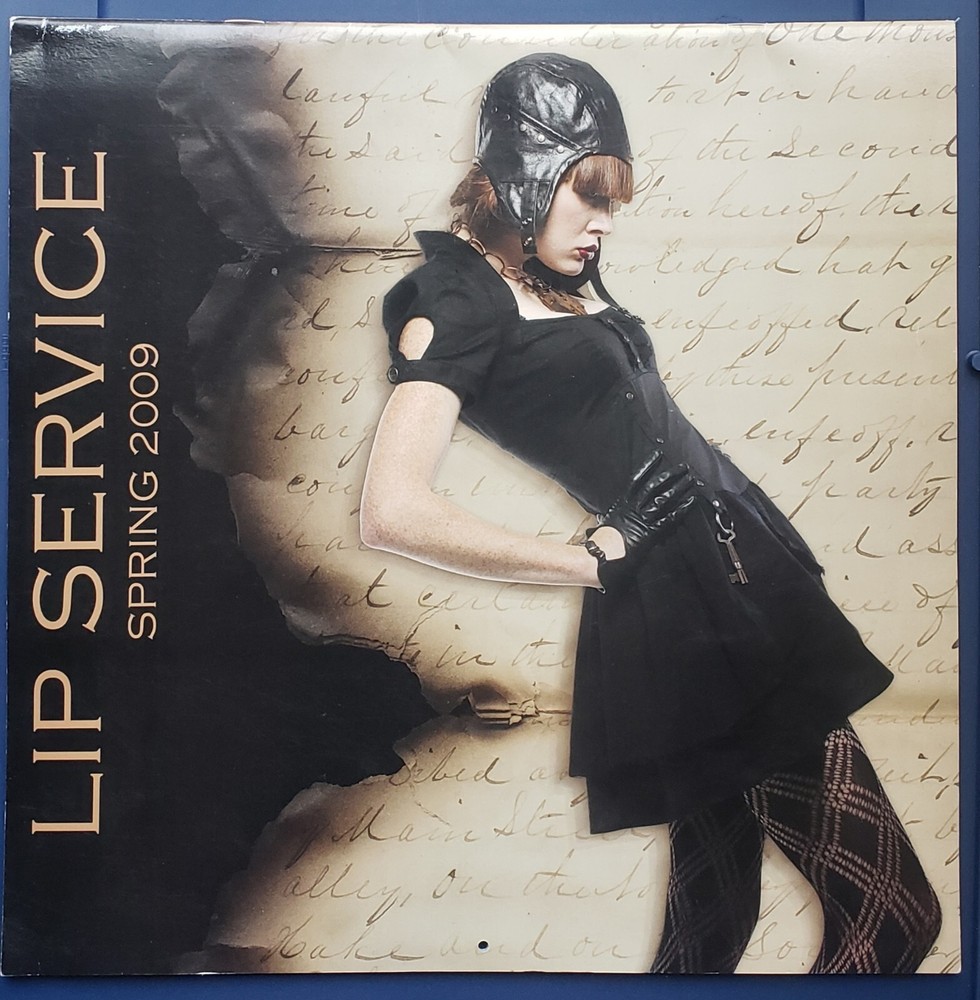New! LIP SERVICE CALENDAR 2009 Gothic Model Punk Fashion Rare Art Blacklist Emo