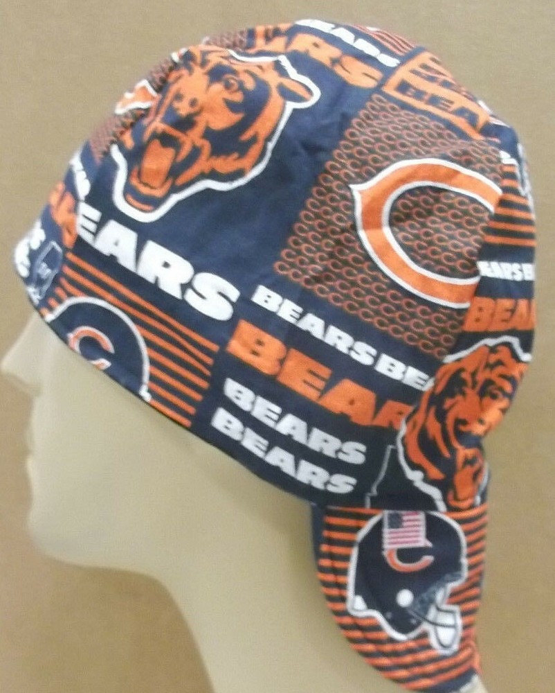 NFL Chicago Bears sq Custom Made Construction, Welder, Pipe-fitter, Biker Hat