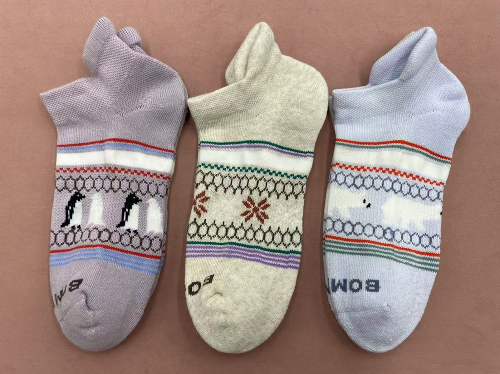 3 Pairs Bombas Women's All-Purpose Ankle Sock 3 Colors Size Medium 8-10.5