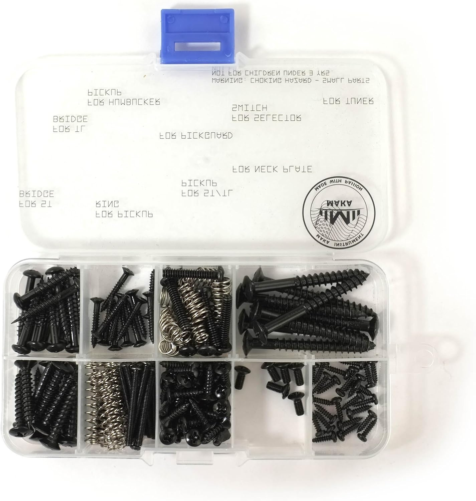 MAKA Guitar Screw Kit Assortment Box Kit for Electric Guitar Bridge, Pickup, Pic