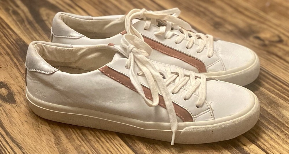 Madewell Delia White Leather Low Top Sneaker Women's 10 Men's 8.5