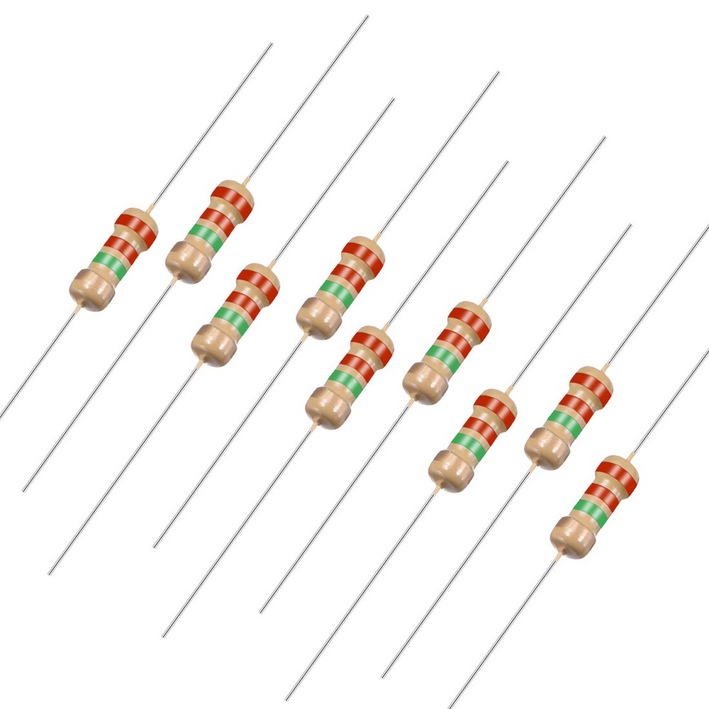 200pcs Axial Carbon Resistors 2.2 Mohm 0.25W 5% Tolerances 4 Color-