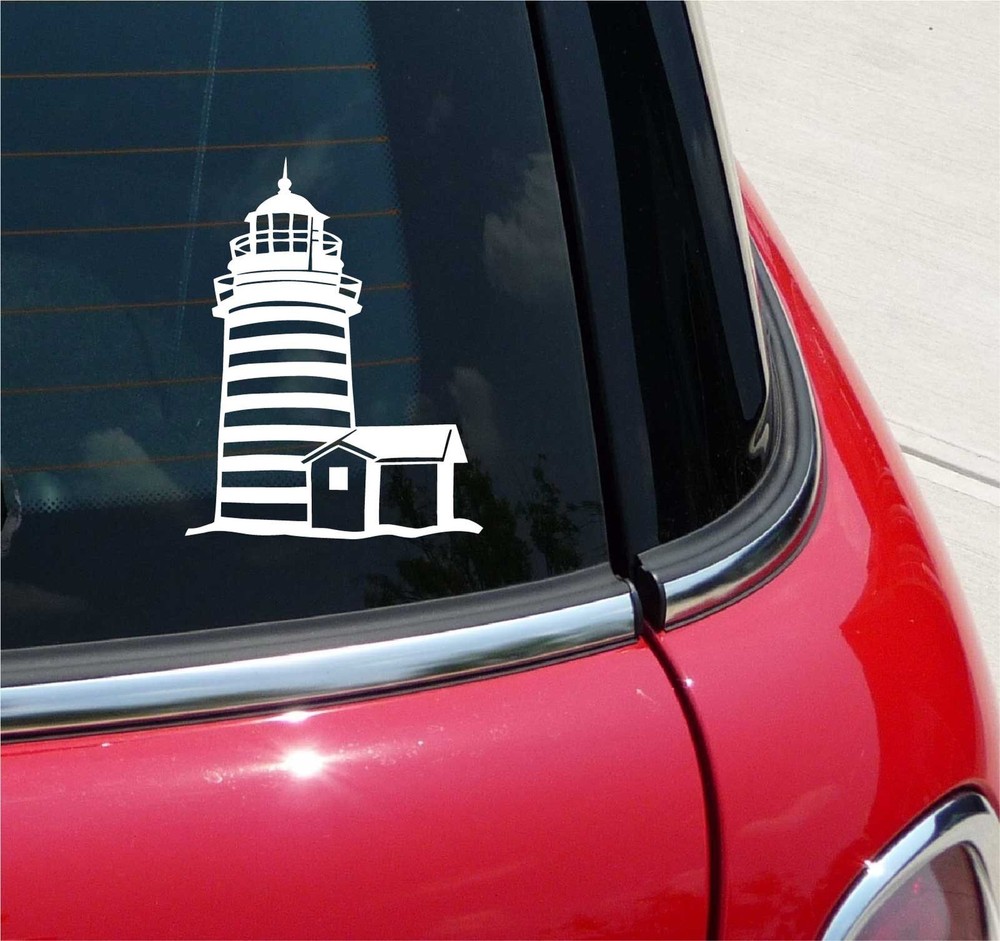 LIGHTHOUSE COAST COASTAL SHIPPING GRAPHIC DECAL STICKER ART CAR WALL DECOR