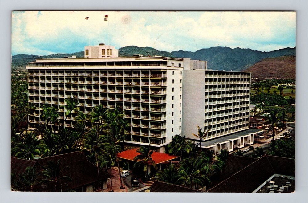 Waikiki HI-Hawaii, Princess Kaiulani Hotel, Advertise, Vintage c1962 Postcard