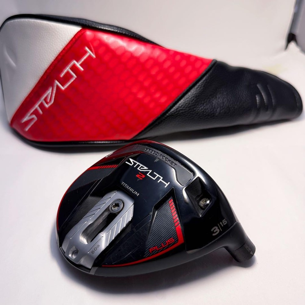 TaylorMade Stealth 2 Plus 3 Wood Head with Cover Pre-Owned