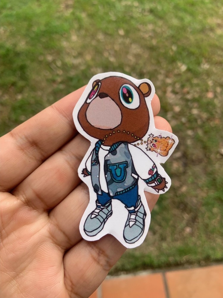 Kanye West Graduation Bear Sticker Hip Hop Rap Music Yeezy YE