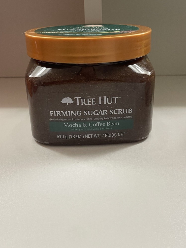 Rare Tree Hut Firming Sugar Scrub Mocha & Coffee Bean With Caffeine . 18oz New