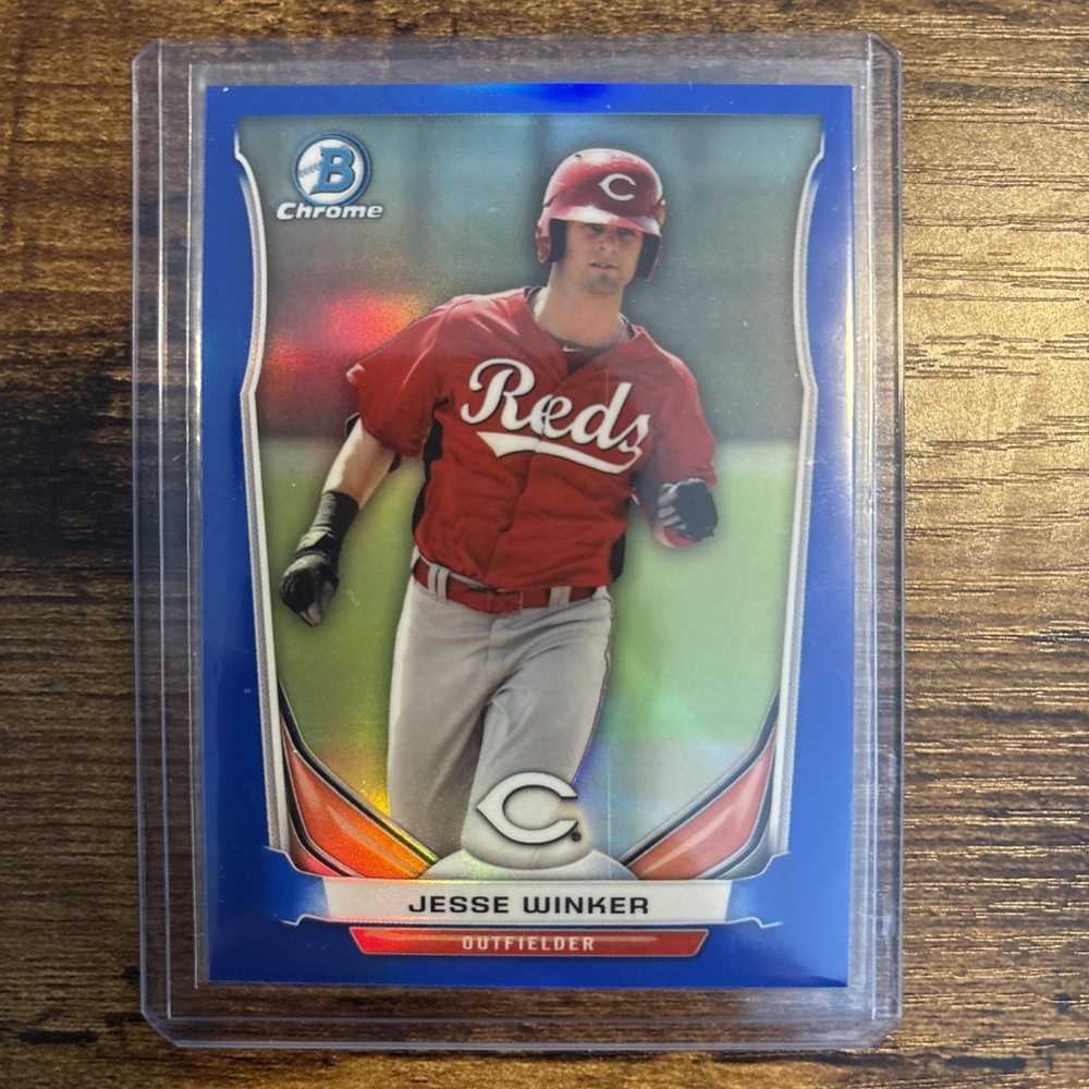 2014 Bowman Chrome Draft Top Prospects Blue Refractor Jesse Winker #/399