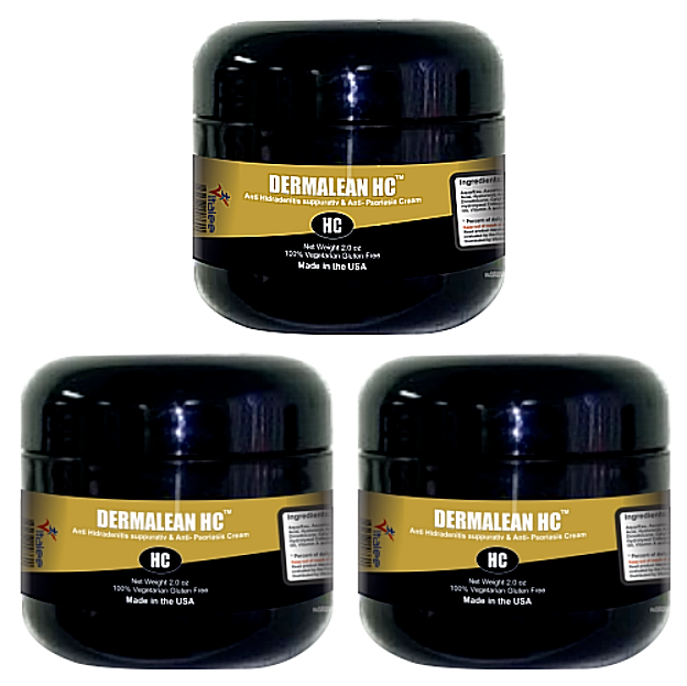 Dermalean HC-Hidradenitis Suppurativa Stage 2 Pack of 3 Bottles (2 Oz Cream)