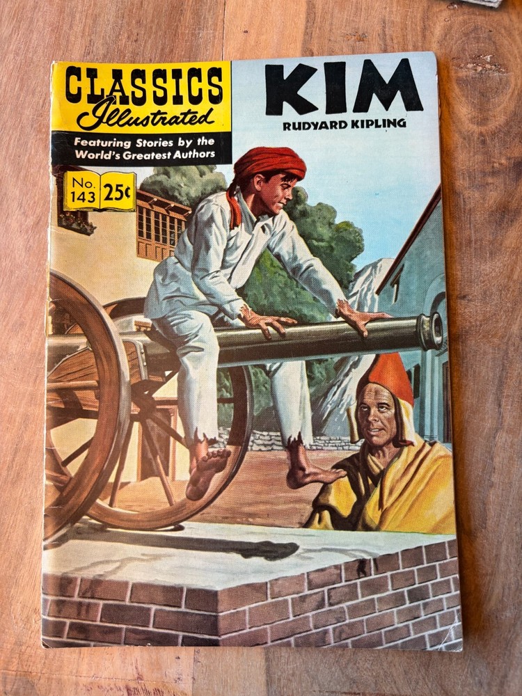 Classics Illustrated #143, Kim by Rudyard Kipling, HRN143