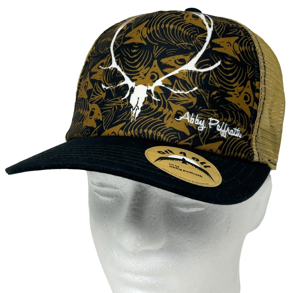 Abby Paffrath Hunting Fishing Trucker Baseball Hat Cap Hunter Fisherman Beige-image