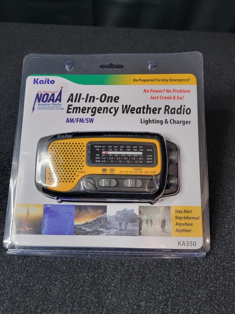 Kaito KA350 Voyager Trek Solar Crank Radio Emergency Weather NOAA Shortwave