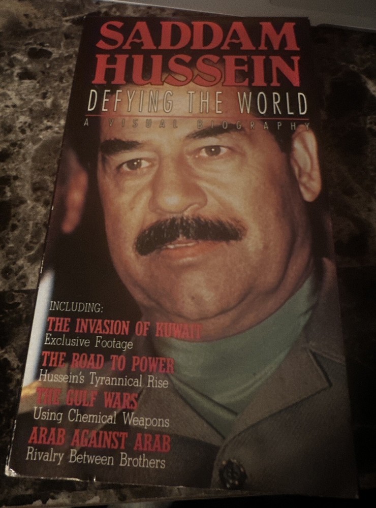 Saddam Hussein:Defying the World VHS Tape 1990 Documentary InvasionOfKuwait Rare