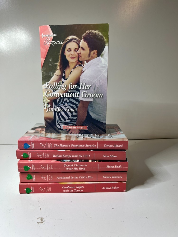 Vintage Harlequin Romance Novels Lot of 6 Paperback Books