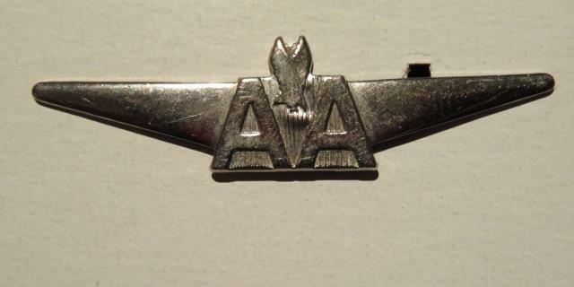 Vintage American Airlines AA Junior Pilot Wings Silver-Tone Metal