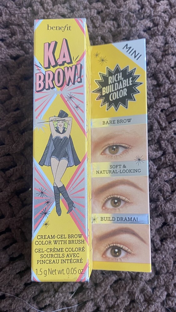 Benefit Ka Brow! Cream Gel Eye Brow Color & Brush #3 Medium Travel Size NO BOX