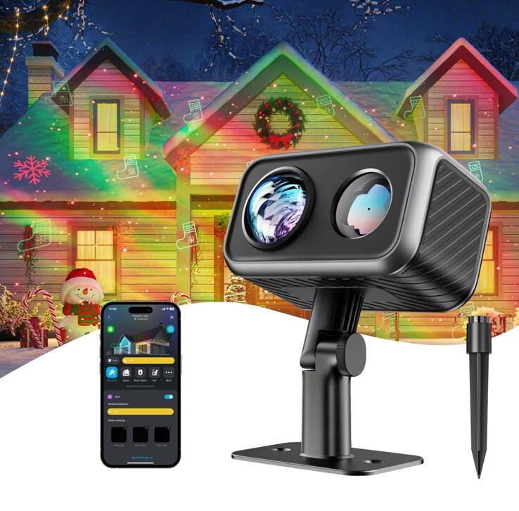 Govee Outdoor Projector Light, Holiday Laser and Aurora Projector Light