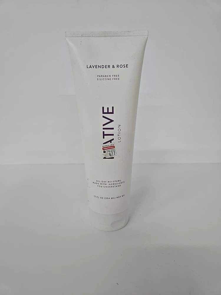Native Lotion Lavender & Rose All Day Body Moisturizer Dry Skin Care 12 fl oz