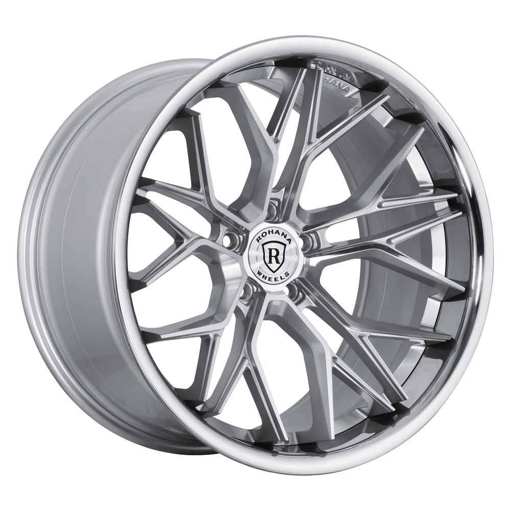 Rohana RFC3 20x10 Silver Rims Set of 4 38 Offset 5x120.65 72.56 CB