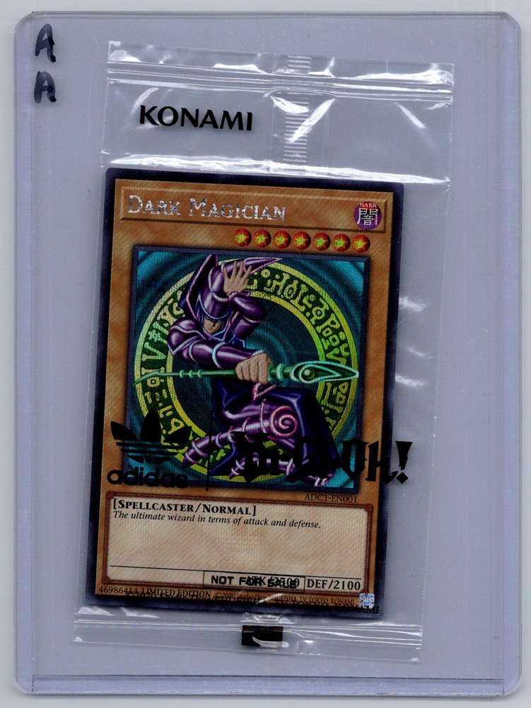 YuGiOh Dark Magician Adidas Exclusive NM Limited Promo Card-image