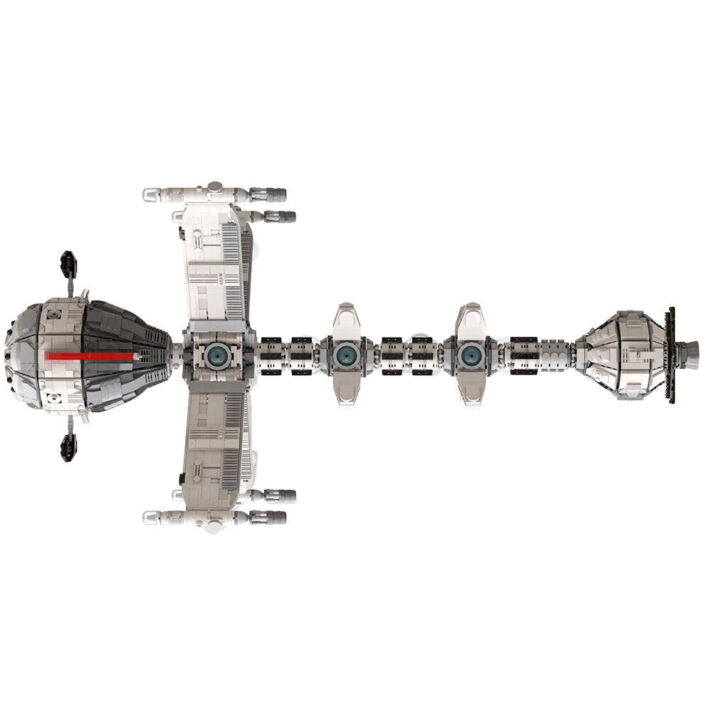 Comet Spaceship DIY Model Building Kit with 3309 MOC Bricks for Creative Animation Fun