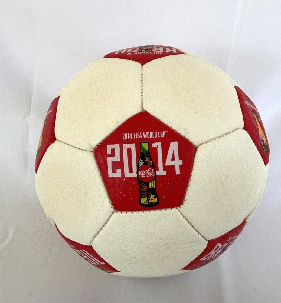2014 FIFA World Cup Coca Cola Soccer Ball Size 5 Display Collectible