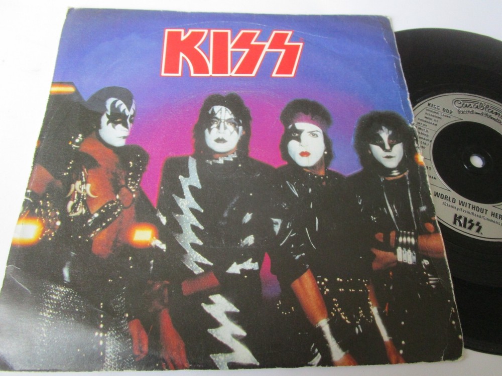 Kiss A World Without Heroes Vinyl 7inch Single P/S Casablanca KISS 002-image