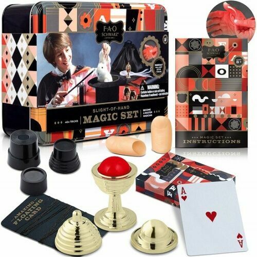 FAO Scwarz Slight-Of-Hand Magic Set- 40 tricks --ABRACADARA-Brand New USA Seller-image