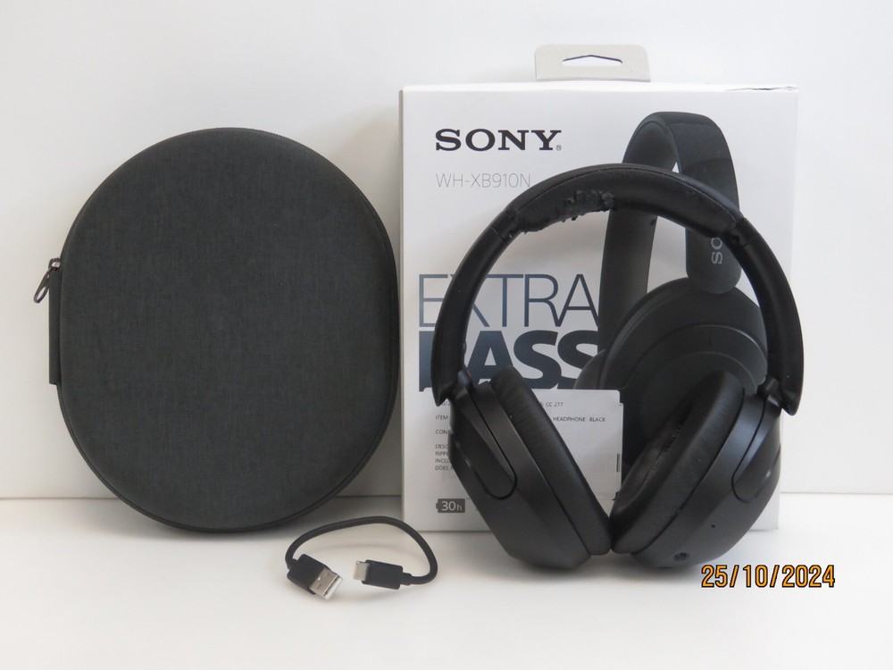 Sony WH-XB910N Bluetooth Noise Cancelling Wireless Headphones - Black [CC277]
