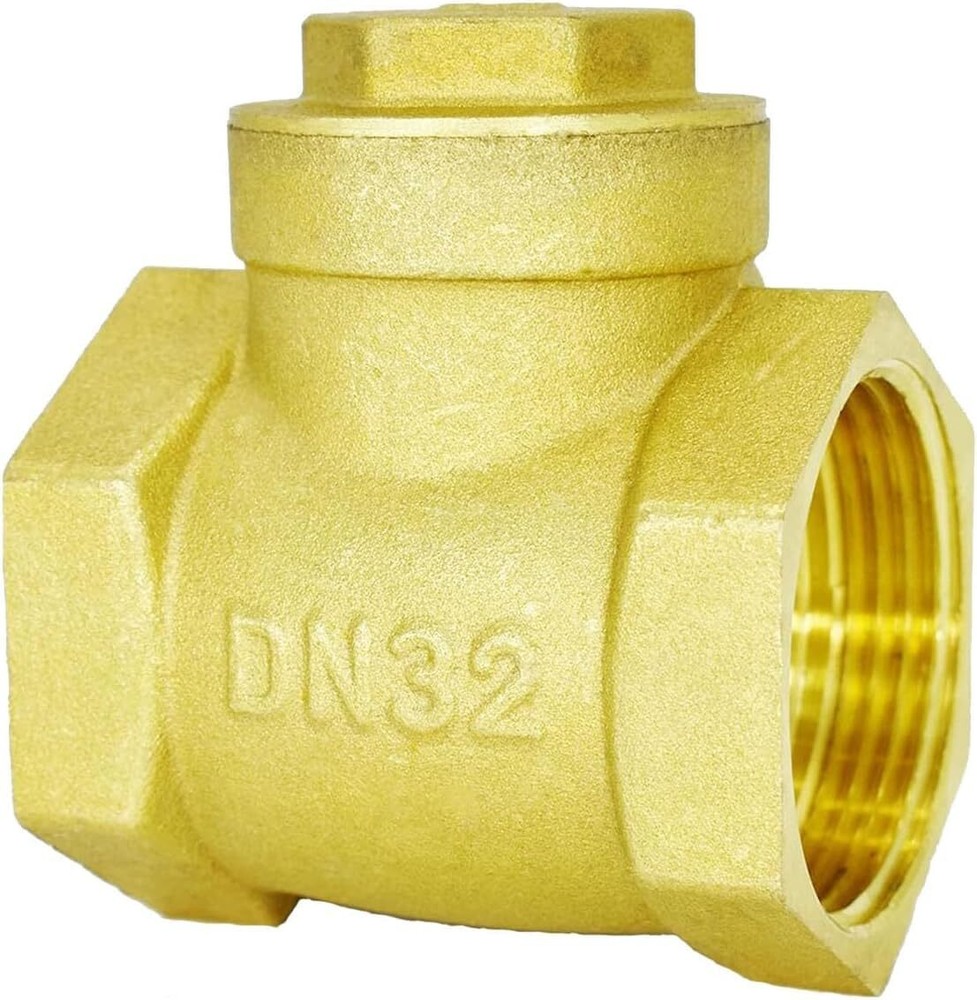 1-1/4 Inch NPT Female Horizontal Brass Check Valve DN32 Backflow Prevention