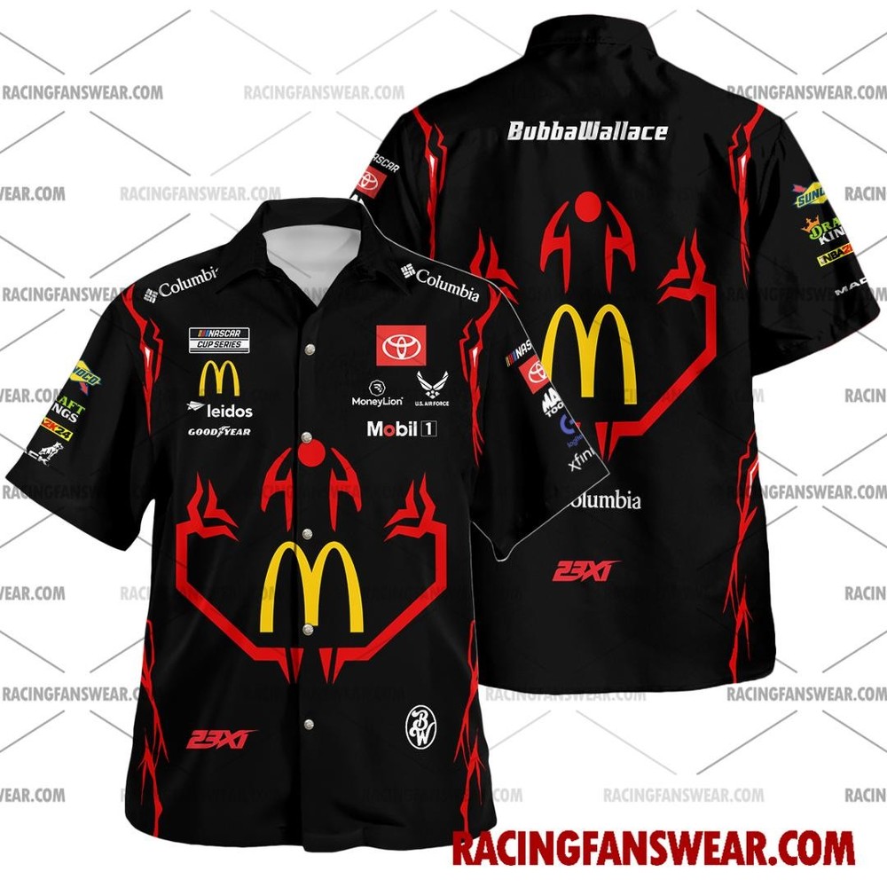 Bubba Wallace 2024 NASCAR Hawaiian Polo Shirt Racing Fan Apparel