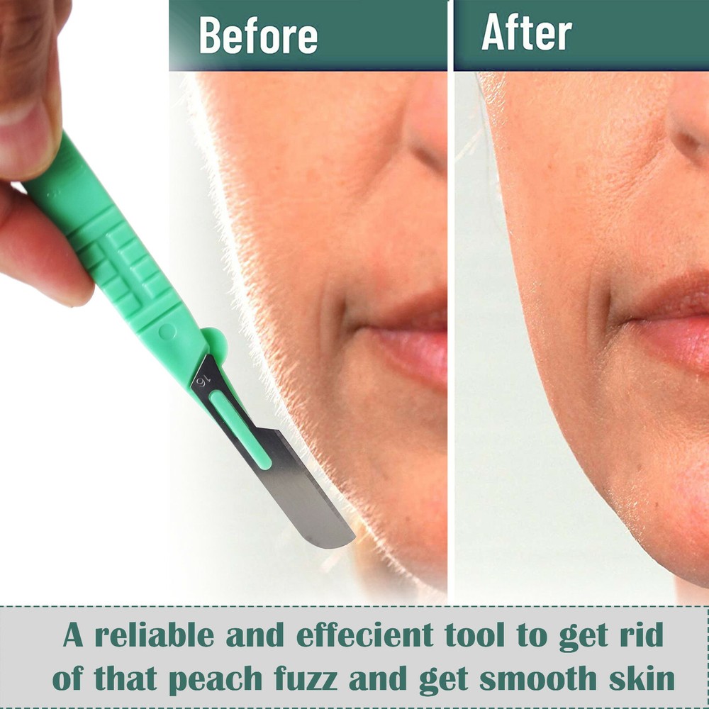 10pcs DISPOSABLE Surgery Dermaplaning Craft Scalpels Blade #16 - Plastic Handle