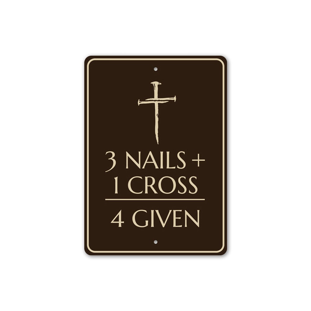 Christian Sign, We are 4GIven Faith Sign, Inspirational Decorative Metal Sign