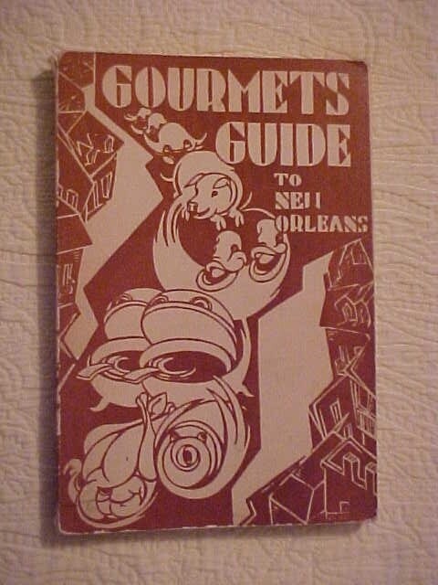 GOURMETS GUIDE to NEW ORLEANS Scott 1950s 60s Vintage Cookbook with Named Contributors