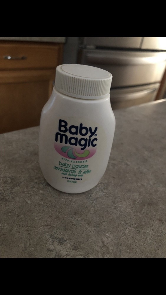 Vintage Baby Magic Baby Powder Cornstarch & Aloe by Mennen 1.5 oz NEW Sealed